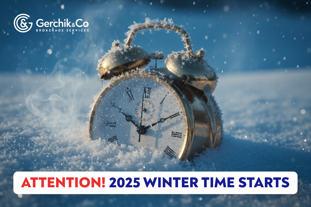 Attention! 2025 Winter Time Starts